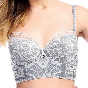 Marlies Dekkers longline icicle UW bra sz 34b NWT